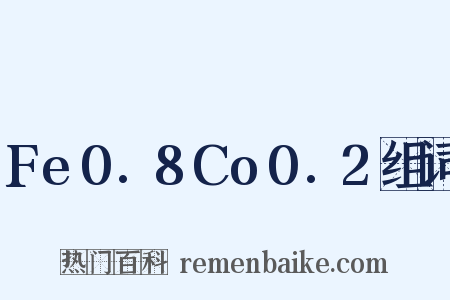 Fe0.8Co0.2组词是什么意思的图片